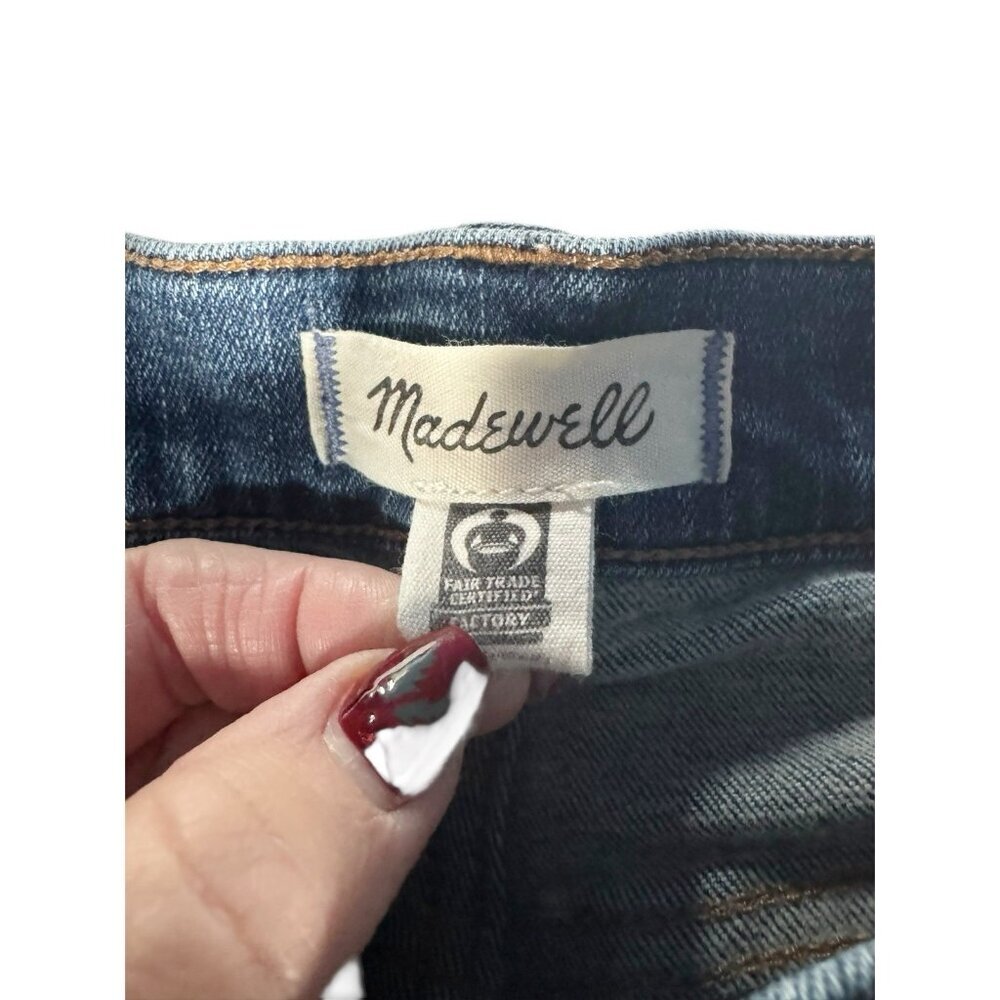 Madewell Women's Sz 29 Mid-Rise Kick Out Jeans Blue Denim - Picture 6 of 10